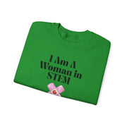 'I Am A Woman In STEM' Nurse Unisex Crewneck Sweatshirt