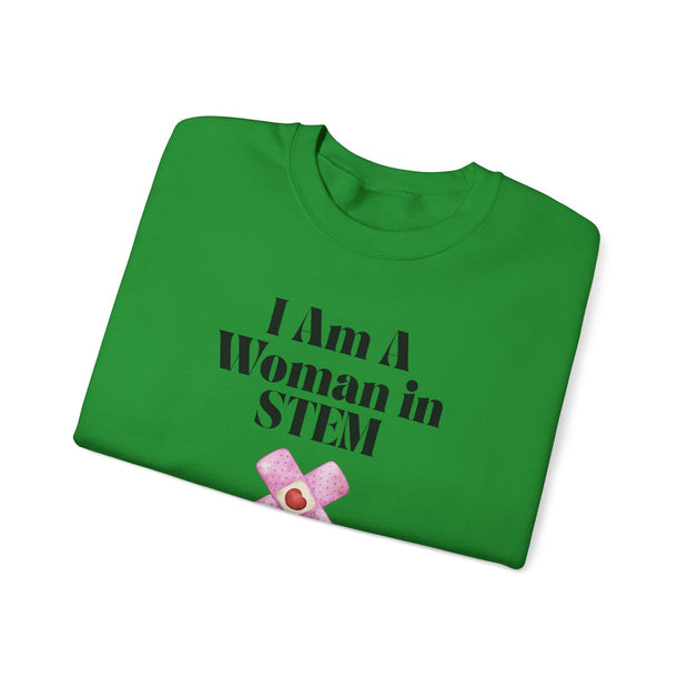 'I Am A Woman In STEM' Nurse Unisex Crewneck Sweatshirt