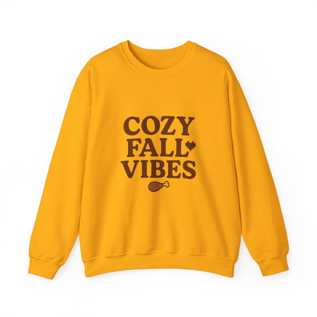 Cozy Fall Vibes Sweatshirt - Unisex Crewneck, Autumn Apparel, Perfect for Thanksgiving, Comfortable Gift, Casual Style