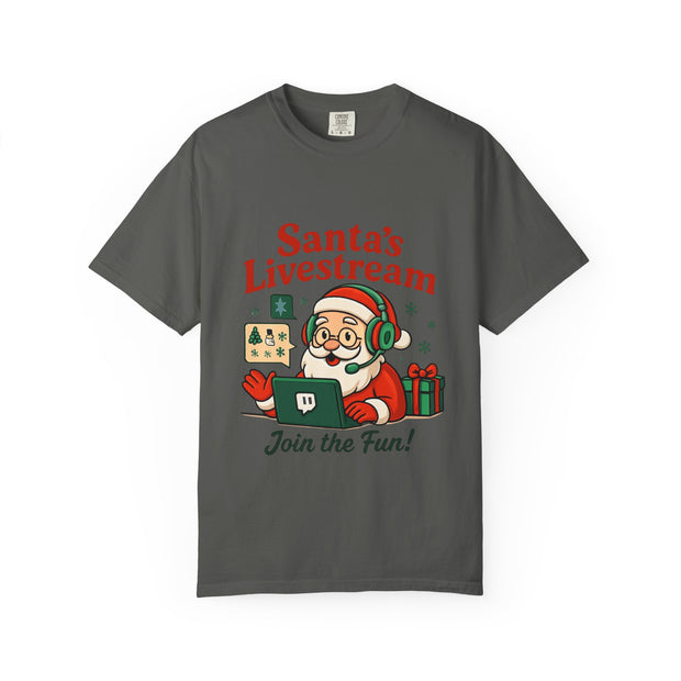'Santa Livestream: Join the Fun! ' T-Shirt