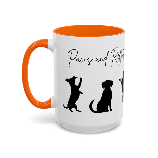 'Paws and Reflect' Dogs Accent Coffee Mug
