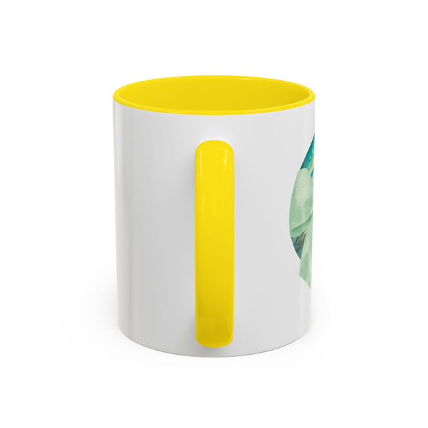 Green Planet Wrapped In A Bow Accent Coffee Mug
