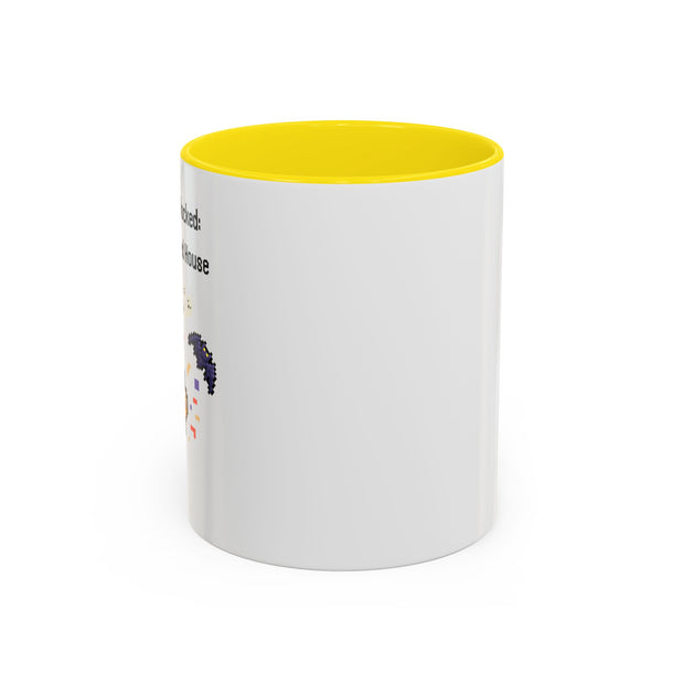'Achievement Unlocked: Survived A Haunted House' Accent Coffee Mug