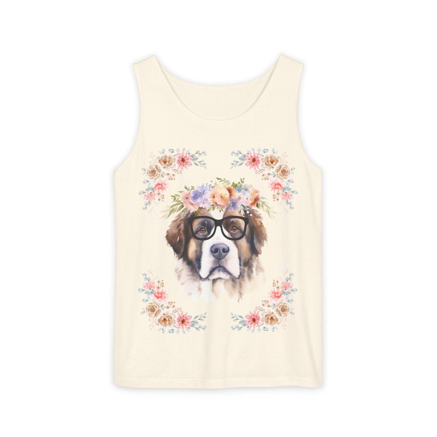 Geeky Goddess Saint Bernard Unisex Tank Top