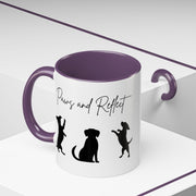 'Paws and Reflect' Dogs Accent Coffee Mug