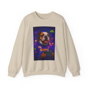Gaming Dog Crewneck Sweatshirt, Cozy Gamer Gift, Unisex Sweatshirt, Video Game Lover Apparel, Fun Dog Design Sweatshirt