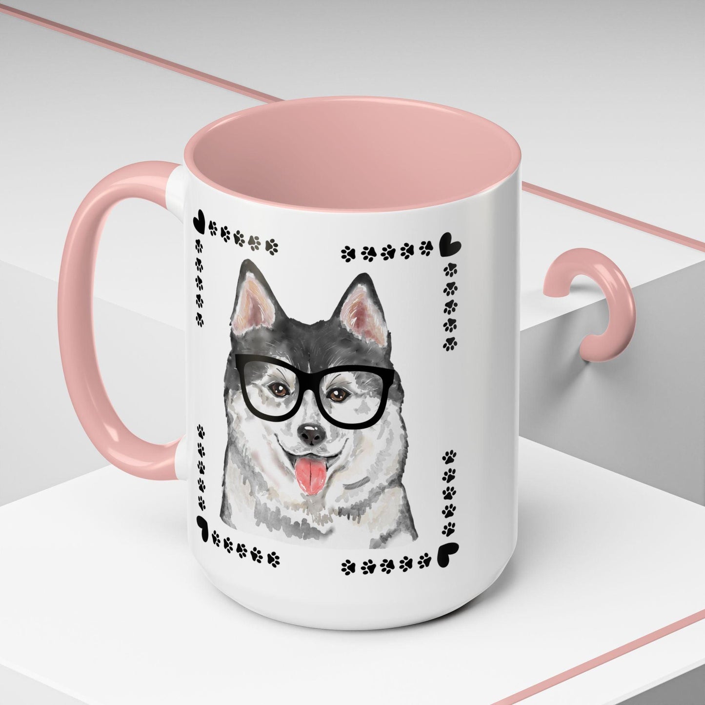 Geeky Good Siberian Husky Accent Coffee Mug