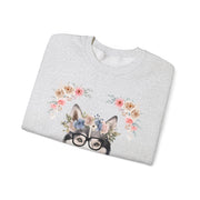 Geeky Goddess Siberian Husky Unisex Crewneck Sweatshirt