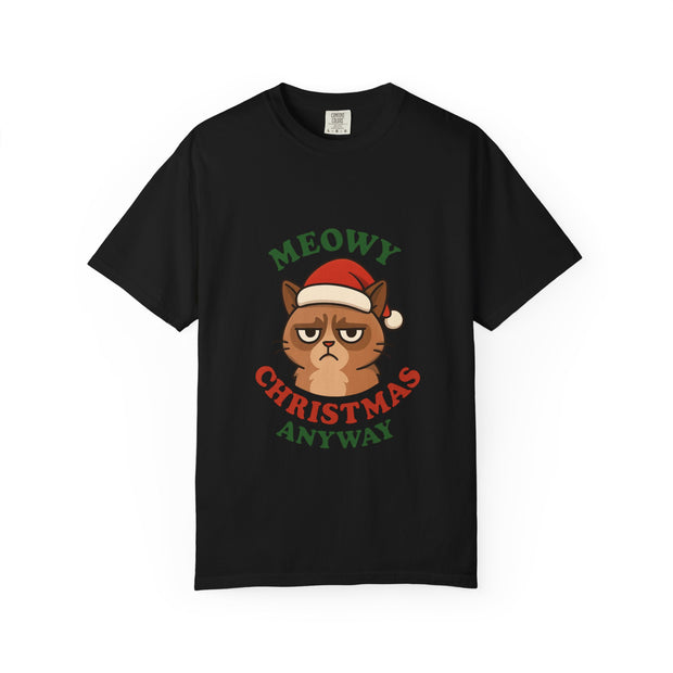 'Meowy Christmas Anyway' Unisex T-Shirt