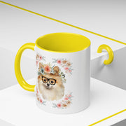 Geeky Goddess Pomeranian Accent Coffee Mug