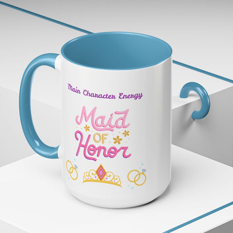 'Main Character Energy: Maid of Honor' Accent Coffee Mug