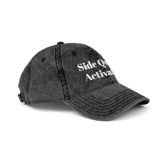 'Side Quest Activated' Vintage Embroidered Cap