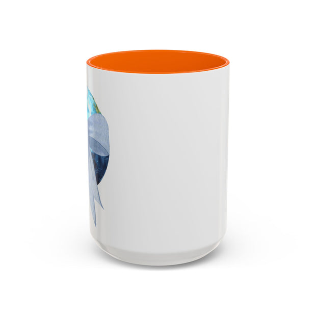 Earth Wrapped In A Bow Accent Coffee Mug
