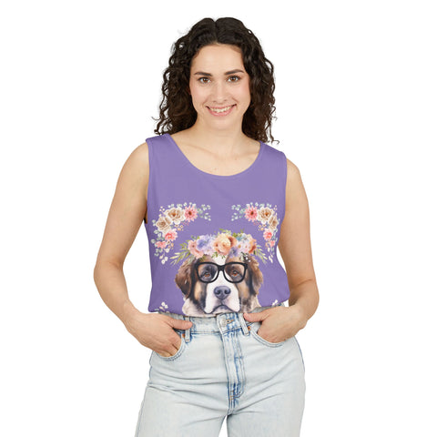 Geeky Goddess Saint Bernard Unisex Tank Top