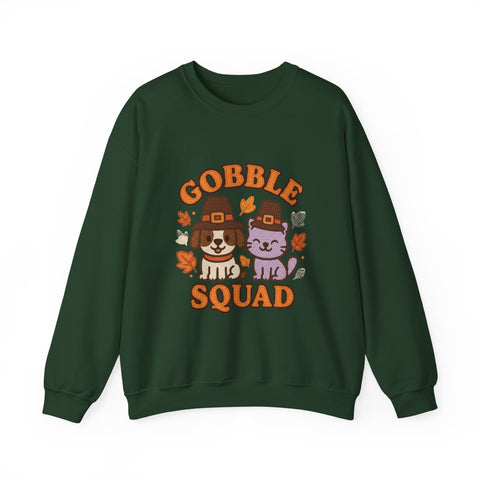 Gobble Squad Sweatshirt | Cozy Fall Apparel, Thanksgiving Gift, Unisex Crewneck, Cute Animal Design, Holiday Fashion