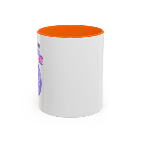 Astronaut Taking Off In Space Accent Coffee Mug