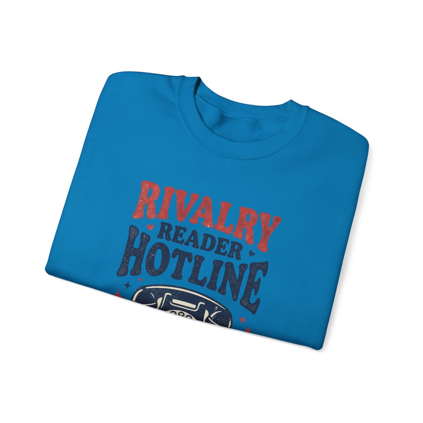 Rivalry Reader Hotline Sweatshirt, Hockey Romance Booktok Crewneck, Sports Romance Reader Pullover