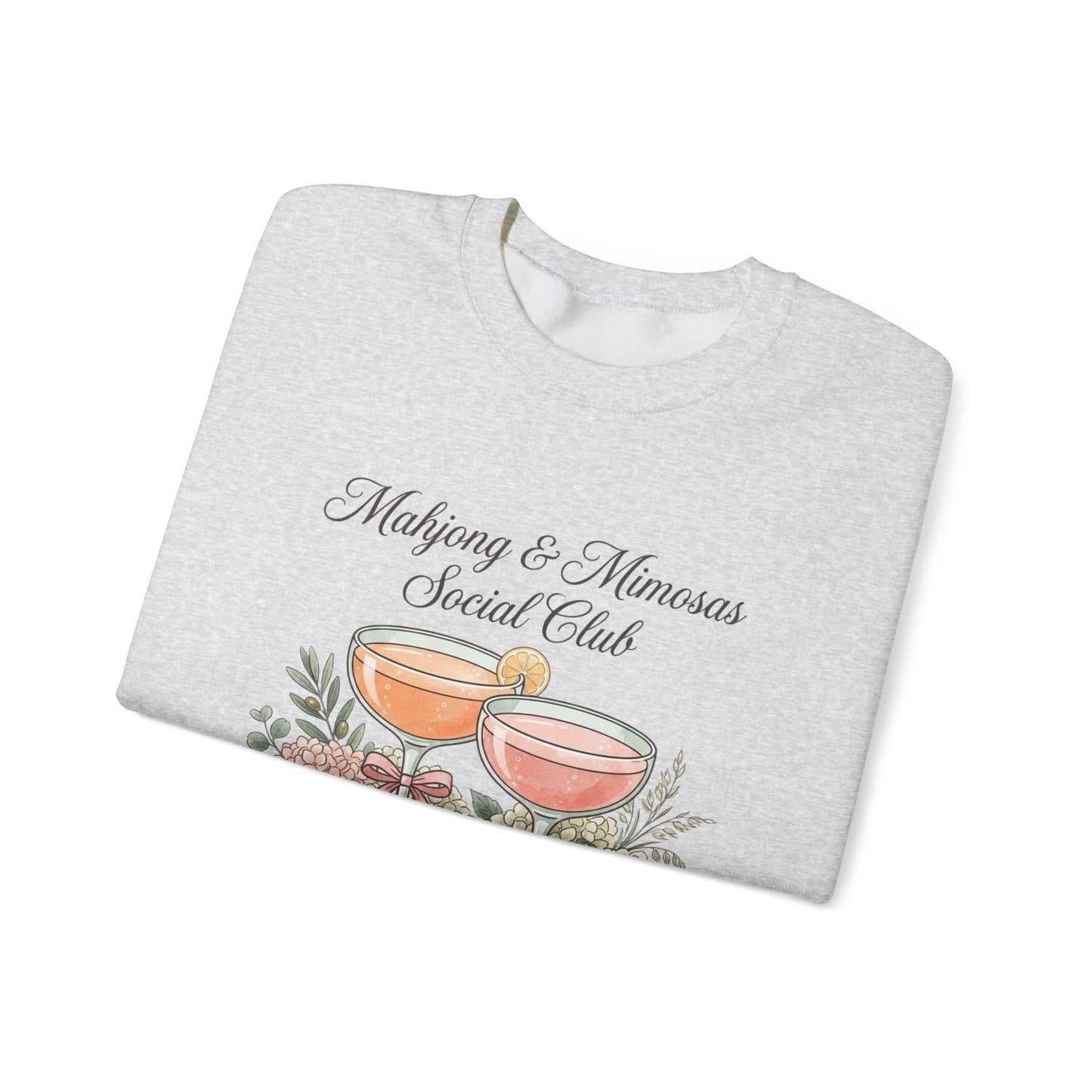 Mahjong & Mimosas Sweatshirt, Mahjong Club Crewneck, Brunch Girl Pullover