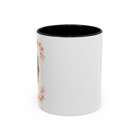 Geeky Goddess Saint Bernard Accent Coffee Mug
