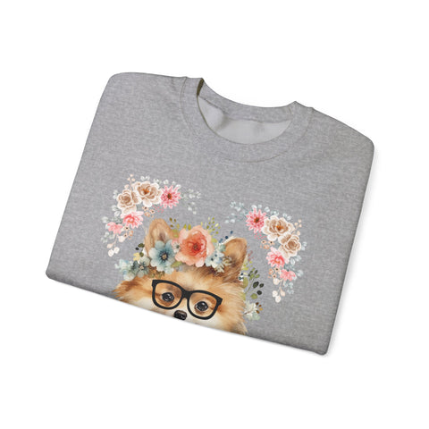 Geeky Goddess Pomeranian Unisex Crewneck Sweatshirt