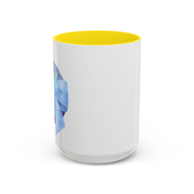 Blue/Green Planet Wrapped In A Bow Accent Coffee Mug