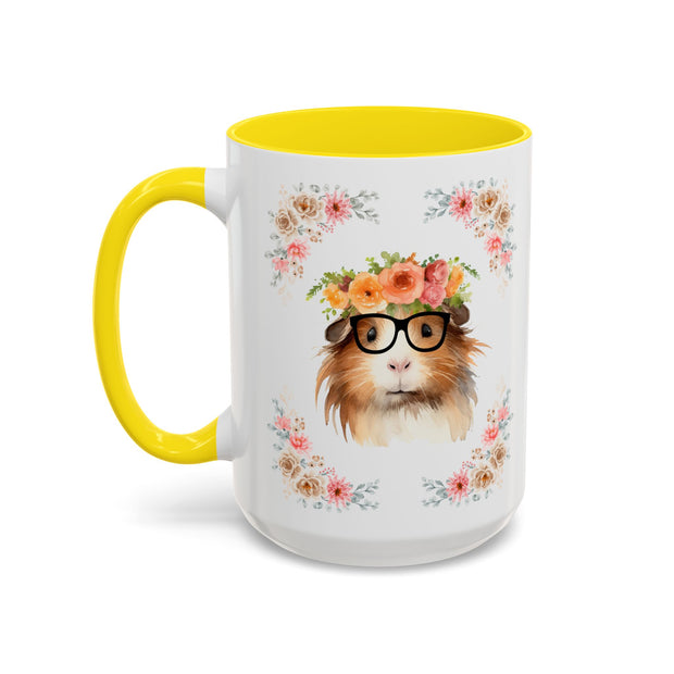 Geeky Goddess Guinea Pig Accent Coffee Mug