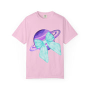 Purple Saturn Wrapped In Bow Unisex T-Shirt