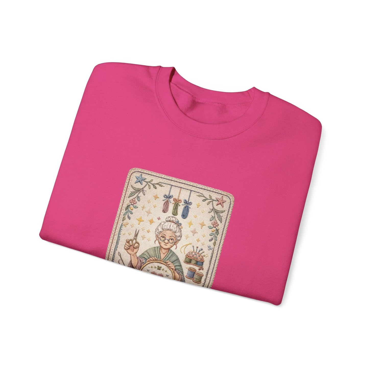 Vintage Embroiderer Illustration Sweatshirt | The Stitcher Crewneck