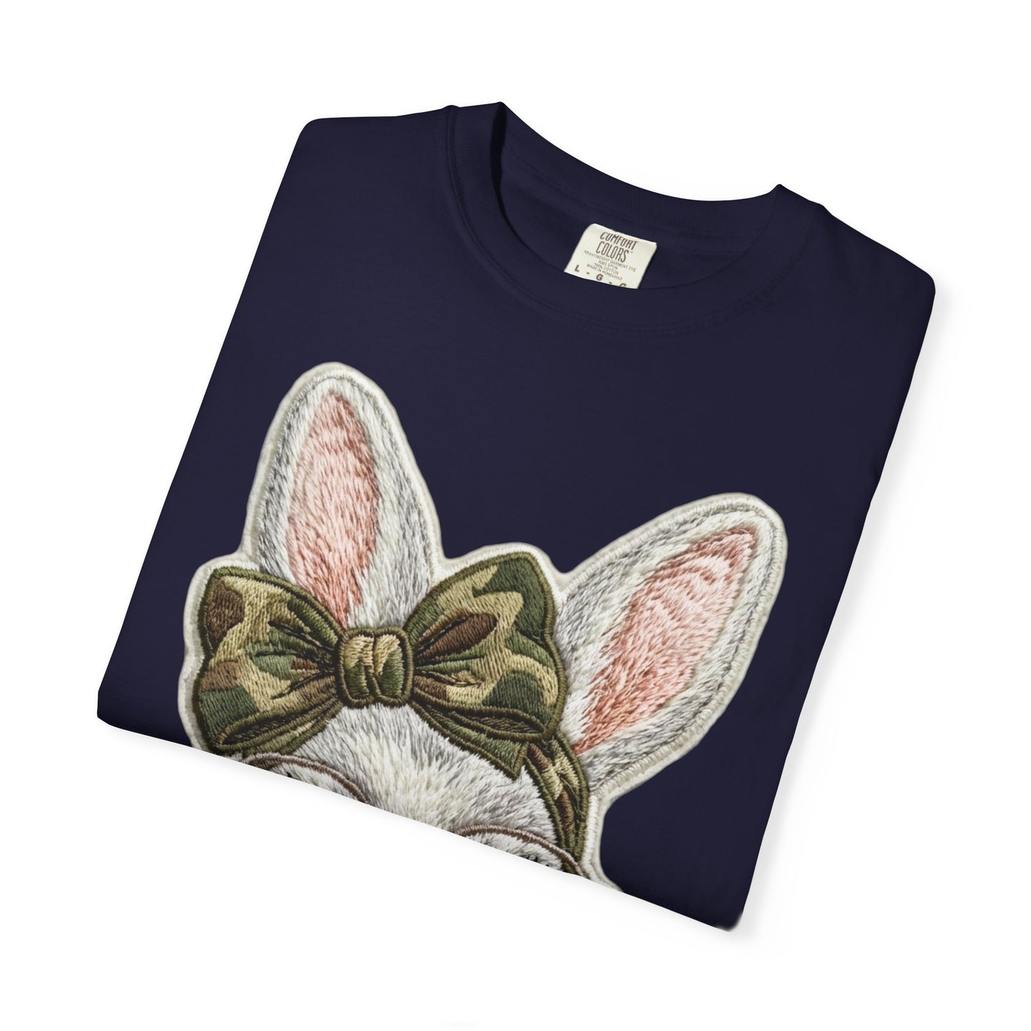 Hipster Bunny Illustration T-Shirt | Bunny with Glasses and Bow