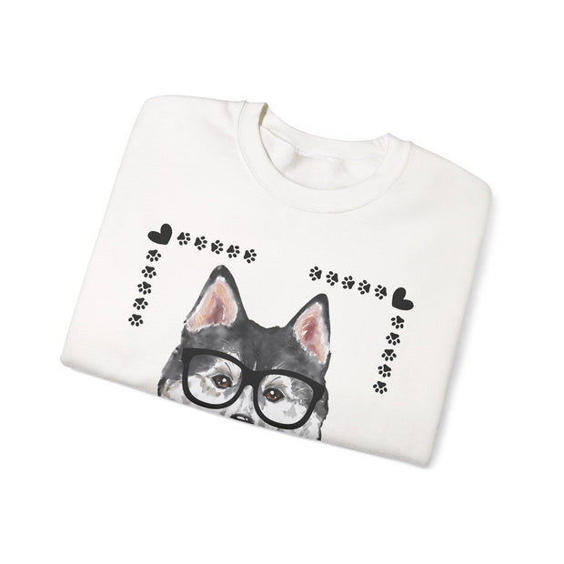 Geeky Good Siberian Husky Unisex Crewneck Sweatshirt