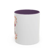 Geeky Goddess Dark Gray Cat Accent Coffee Mug