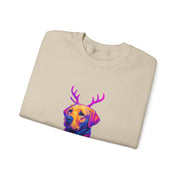 Neon Labrador Reindeer Sweater Sweatshirt | Colorful Dog Christmas Crewneck