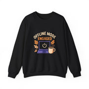 Cozy Offline Mode Sweatshirt, Relaxed Lounge Wear, Fall Fashion, Gift for Remote Workers, Engagement Celebration