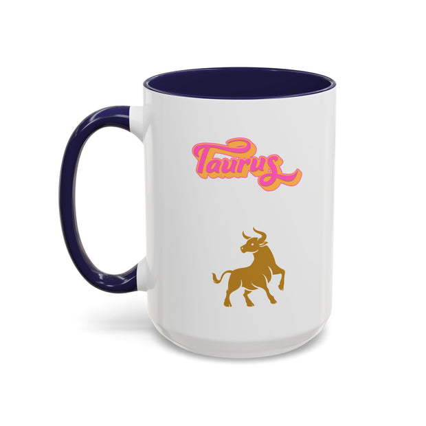 'Taurus' Zodiac Accent Coffee Mug