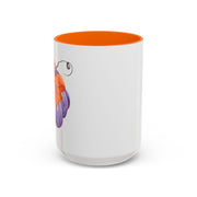 Purple Pumpkin Wrapped In A Bow Accent Coffee Mug