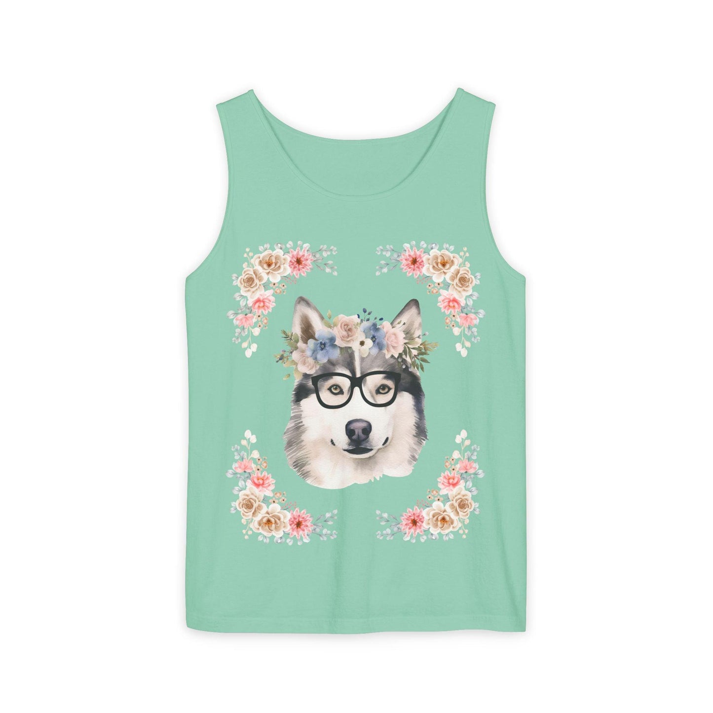 Geeky Goddess Siberian Husky Unisex Tank Top
