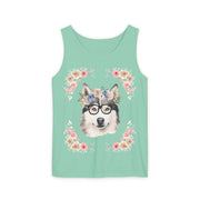 Geeky Goddess Siberian Husky Unisex Tank Top