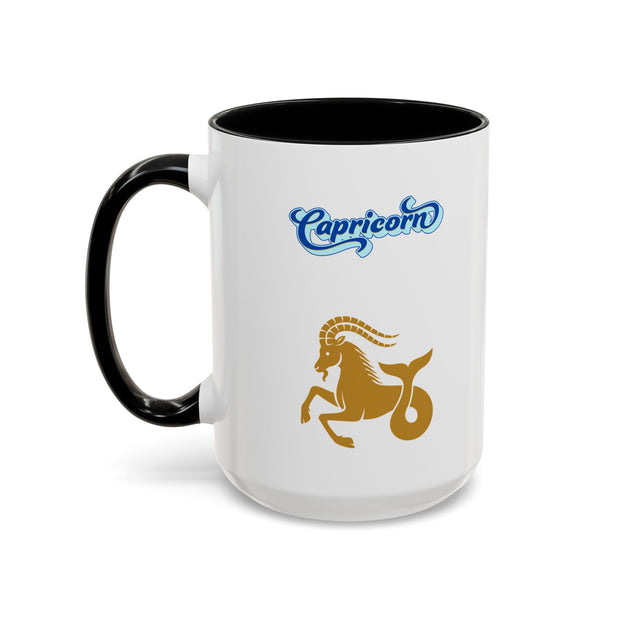 'Capricorn' Zodiac Accent Coffee Mug
