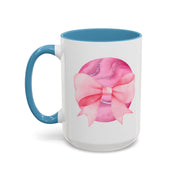 Pink Planet Wrapped In A Bow Accent Coffee Mug