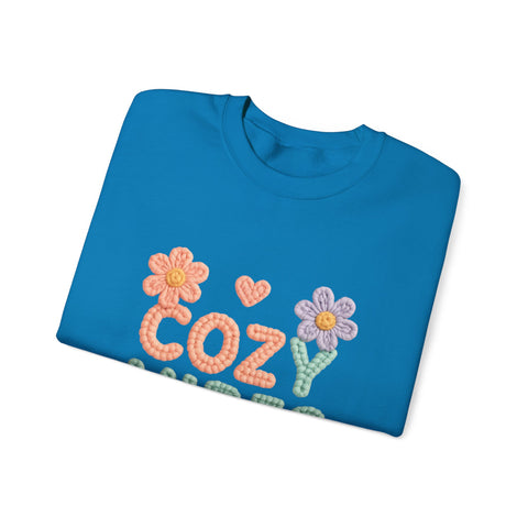 Cozy Vibes Sweatshirt - Perfect for Relaxing, Gifts, Spring Fashion, Casual Wear, Family Gatherings
