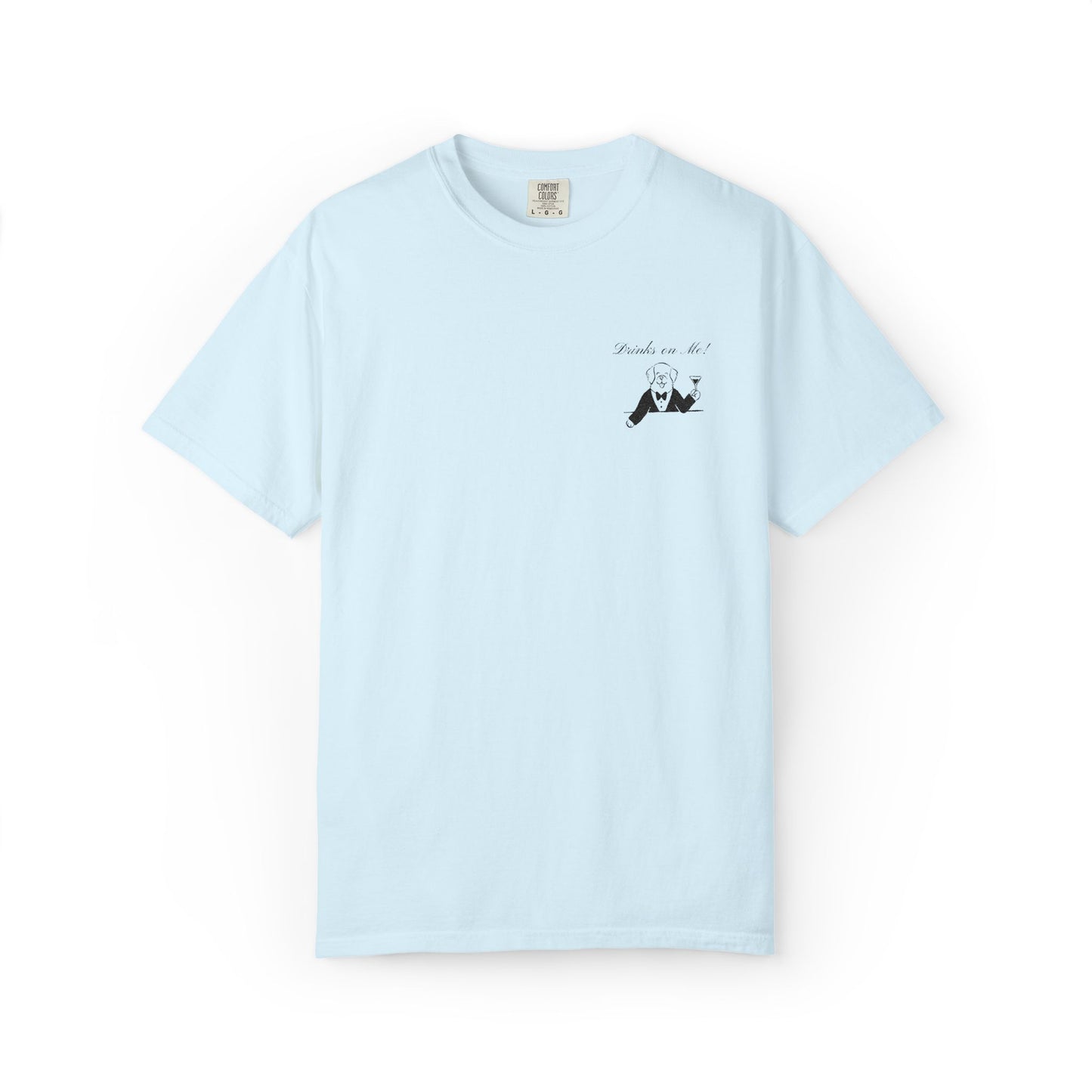 Drinks On Me Wedding Shirt, Funny Dog Bride Tee, Cocktail Hour Bridal Shirt, Cute Puppy Wedding Tee, Bachelorette Shirt