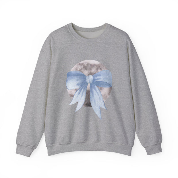Moon Wrapped In A Bow Unisex Crewneck Sweatshirt