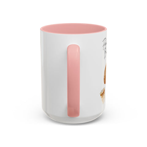 'Feline Good With A Book & Brew' Accent Coffee Mug