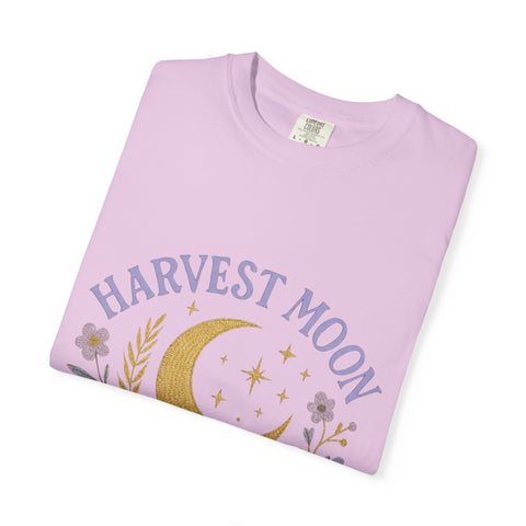 Harvest Moon Society Unisex T-Shirt, Cozy Graphic Tee, Astrology Apparel, Gift for Moon Lovers, Autumn Style, Casual Wear