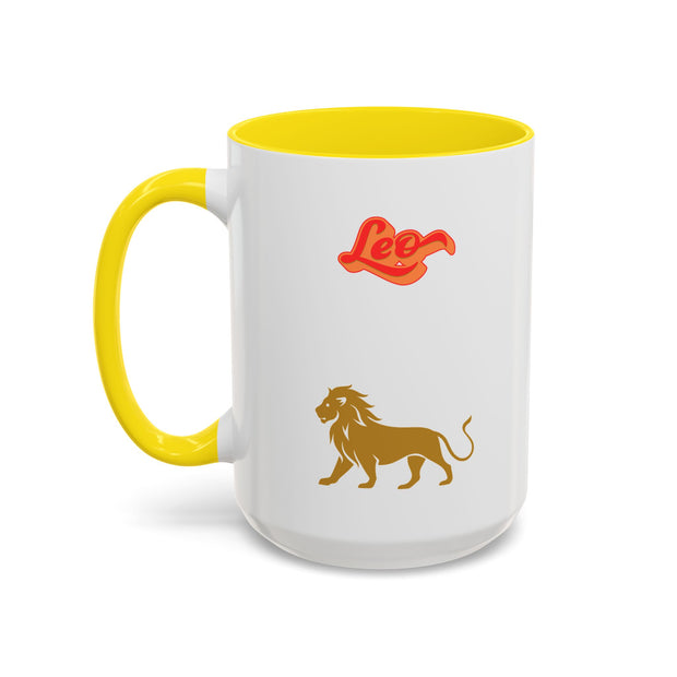 'Leo' Zodiac Accent Coffee Mug