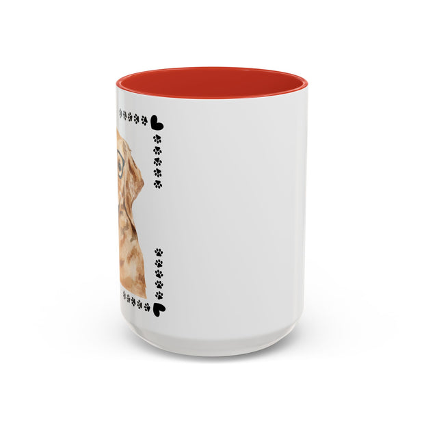 Geeky Good Golden Retriever Accent Coffee Mug