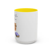 'Feline Good With A Book & Brew' Accent Coffee Mug