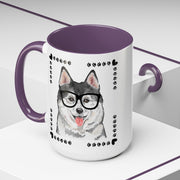 Geeky Good Siberian Husky Accent Coffee Mug