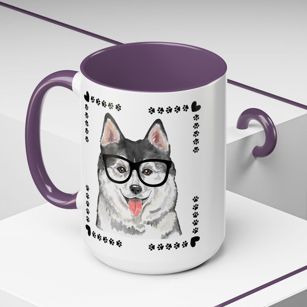 Geeky Good Siberian Husky Accent Coffee Mug