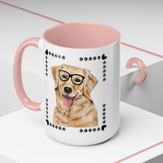 Geeky Good Golden Retriever Accent Coffee Mug